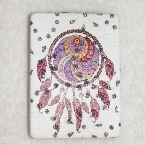 NEW Dreamcatcher Embellished Compact Mirror - Picture 1 of 6